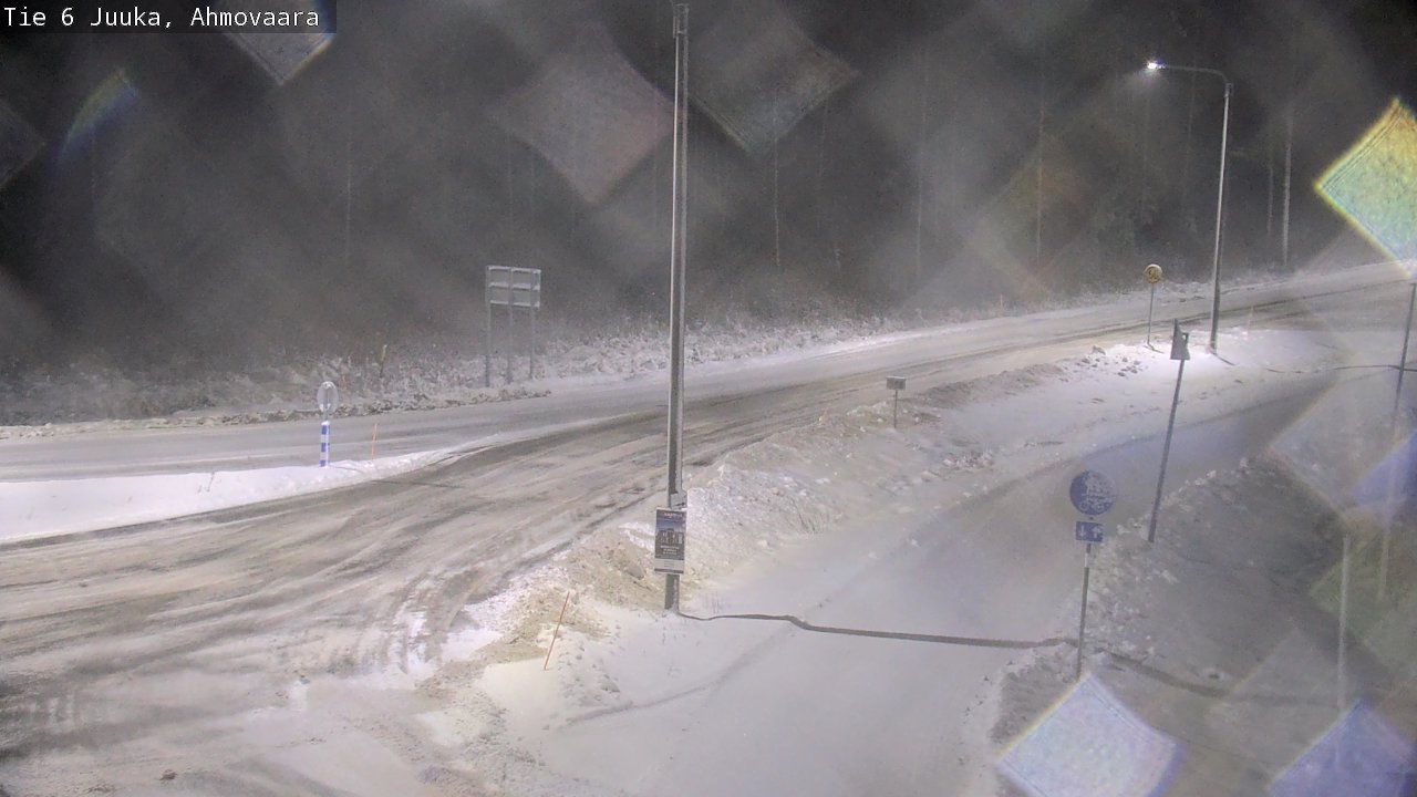 Weather Camera Image Väg 6 Juga, Ahmovaara, Juuka, Pohjois-Karjala