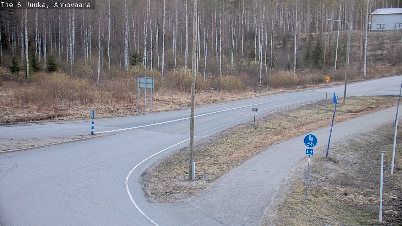 Weather Camera Image Väg 6 Juga, Ahmovaara, Juuka, Pohjois-Karjala