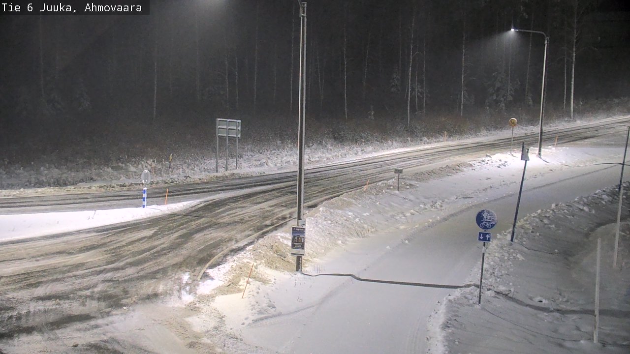 Weather Camera Image Väg 6 Juga, Ahmovaara, Juuka, Pohjois-Karjala