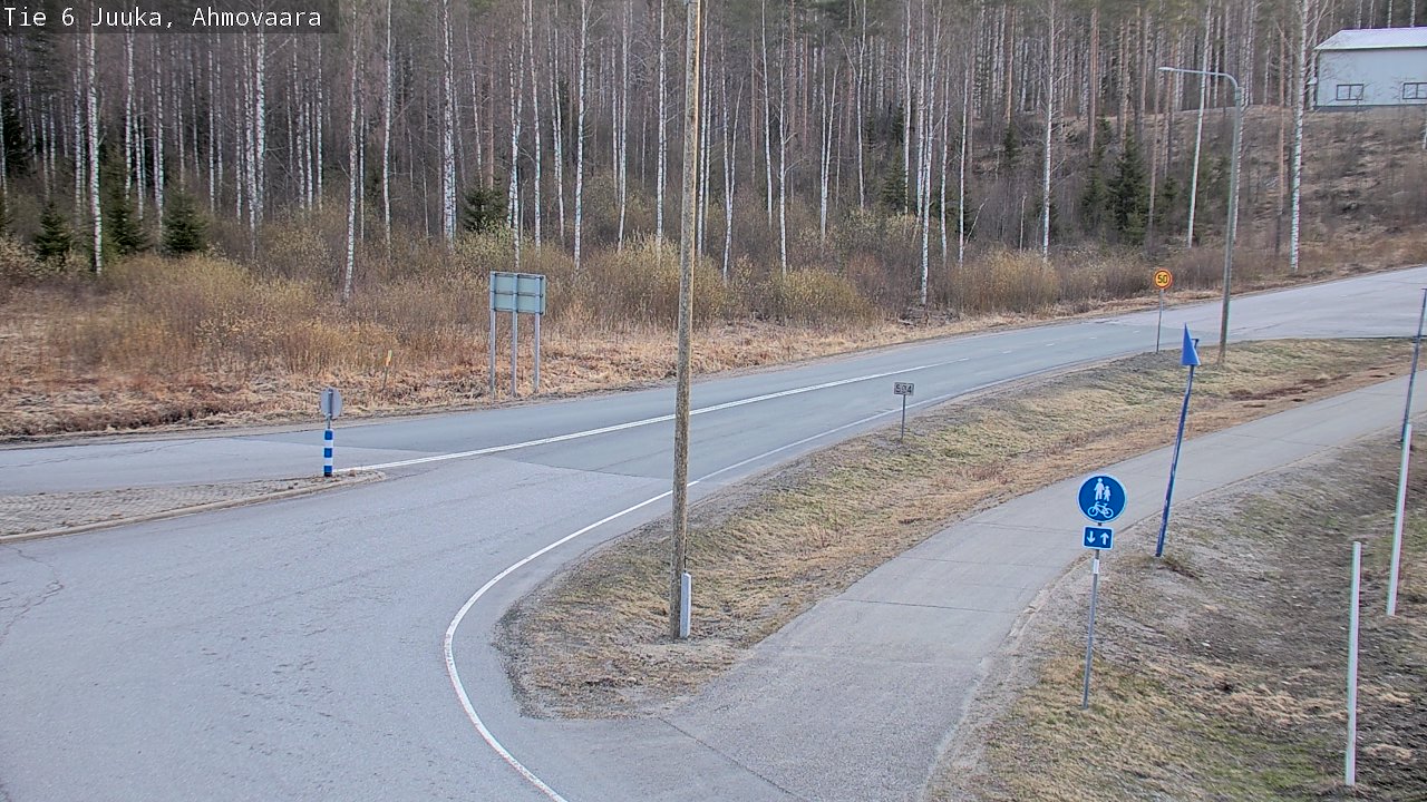 Weather Camera Image Väg 6 Juga, Ahmovaara, Juuka, Pohjois-Karjala