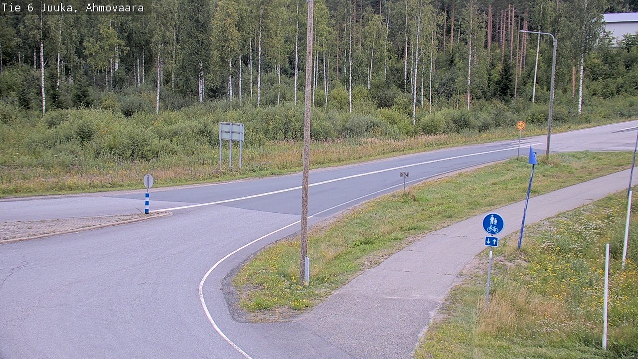 Weather Camera Image Väg 6 Juga, Ahmovaara, Juuka, Pohjois-Karjala