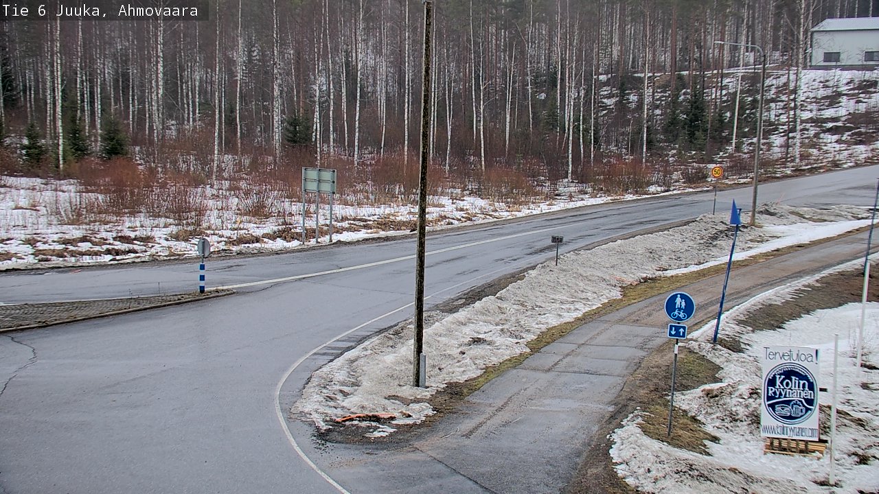 Weather Camera Image Väg 6 Juga, Ahmovaara, Juuka, Pohjois-Karjala