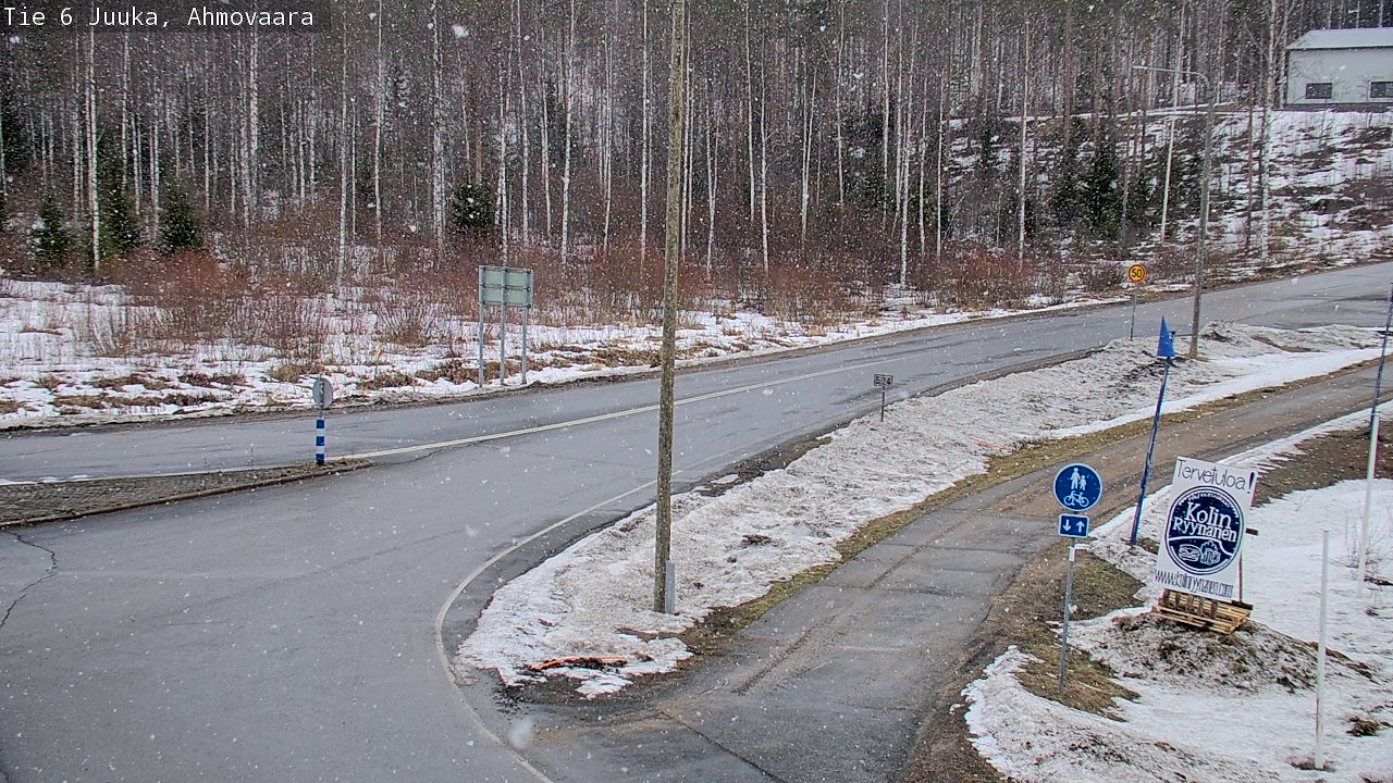 Weather Camera Image Road 6 Juuka, Ahmovaara, Juuka, Pohjois-Karjala