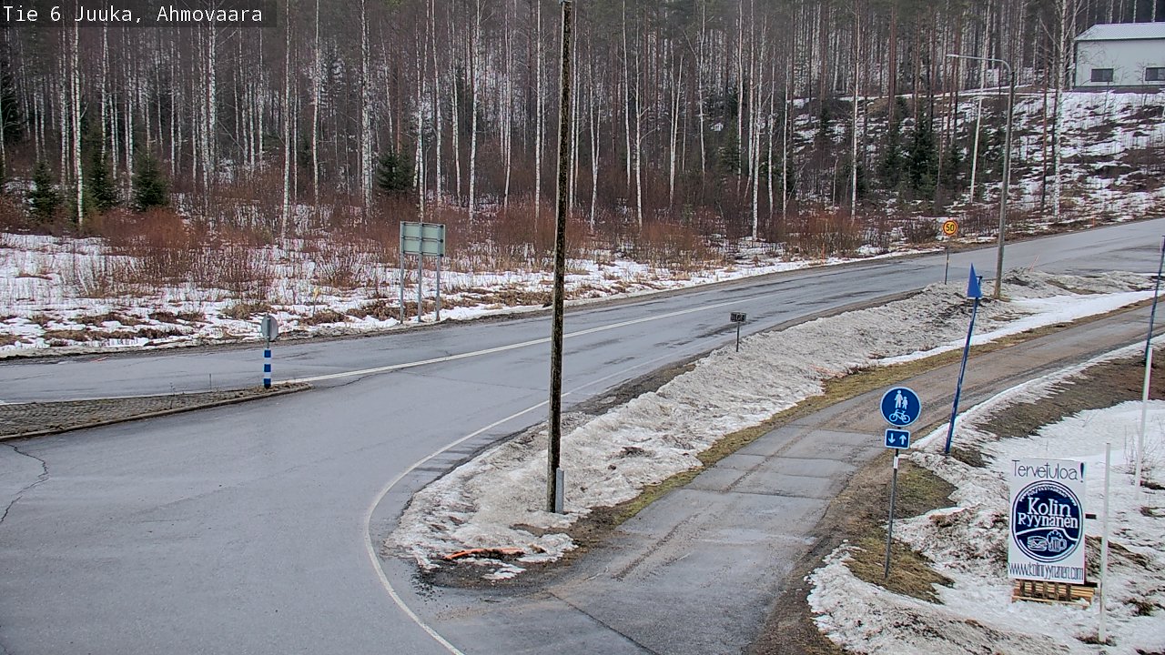 Weather Camera Image Väg 6 Juga, Ahmovaara, Juuka, Pohjois-Karjala