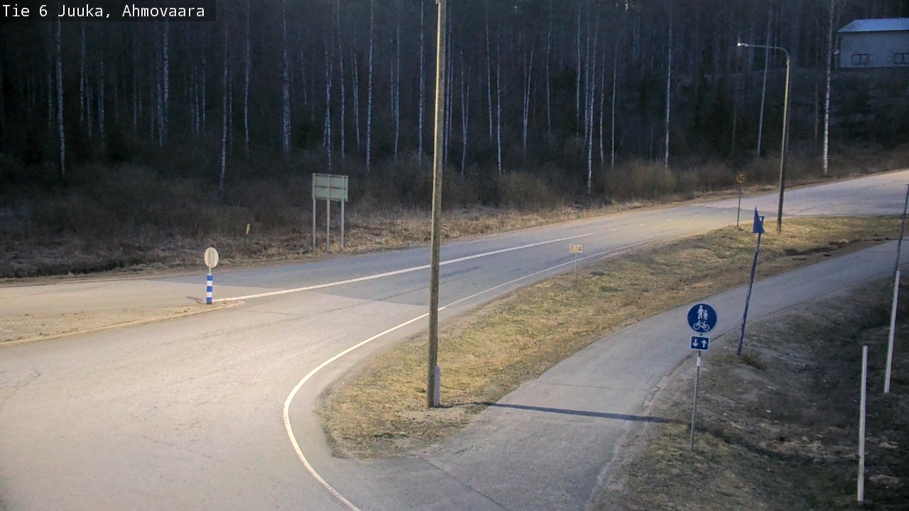 Weather Camera Image Väg 6 Juga, Ahmovaara, Juuka, Pohjois-Karjala