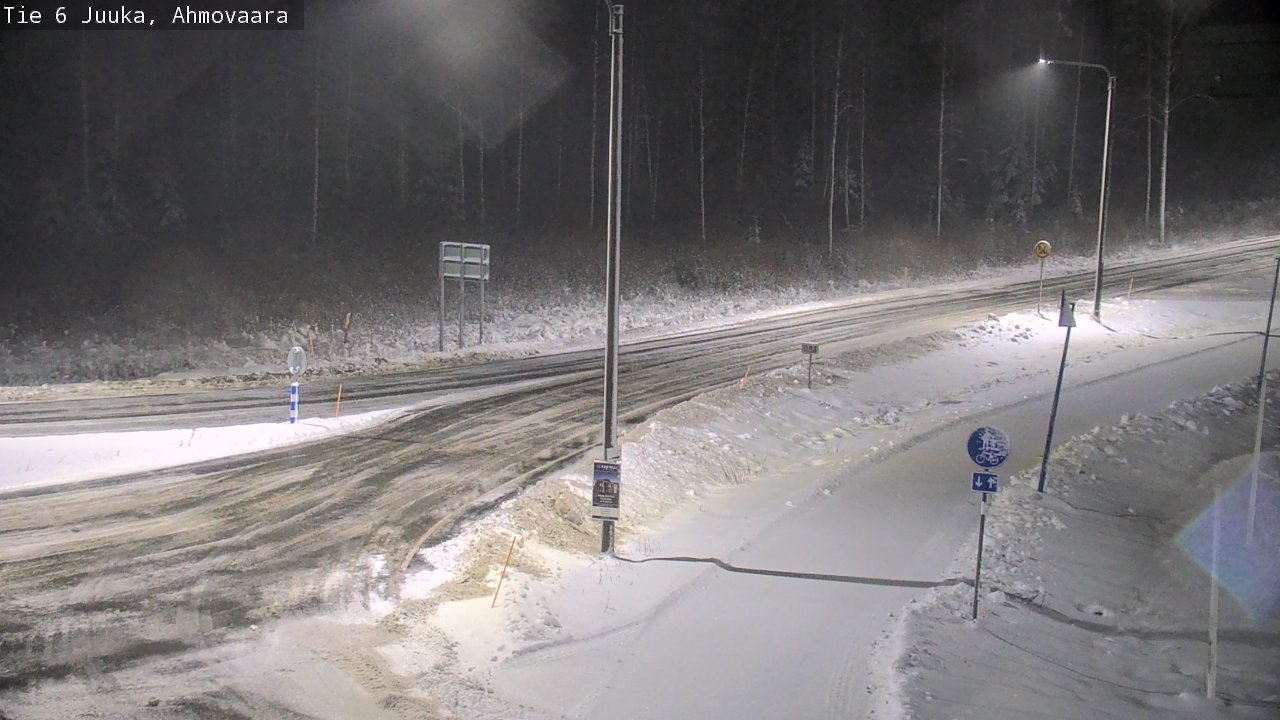 Weather Camera Image Väg 6 Juga, Ahmovaara, Juuka, Pohjois-Karjala