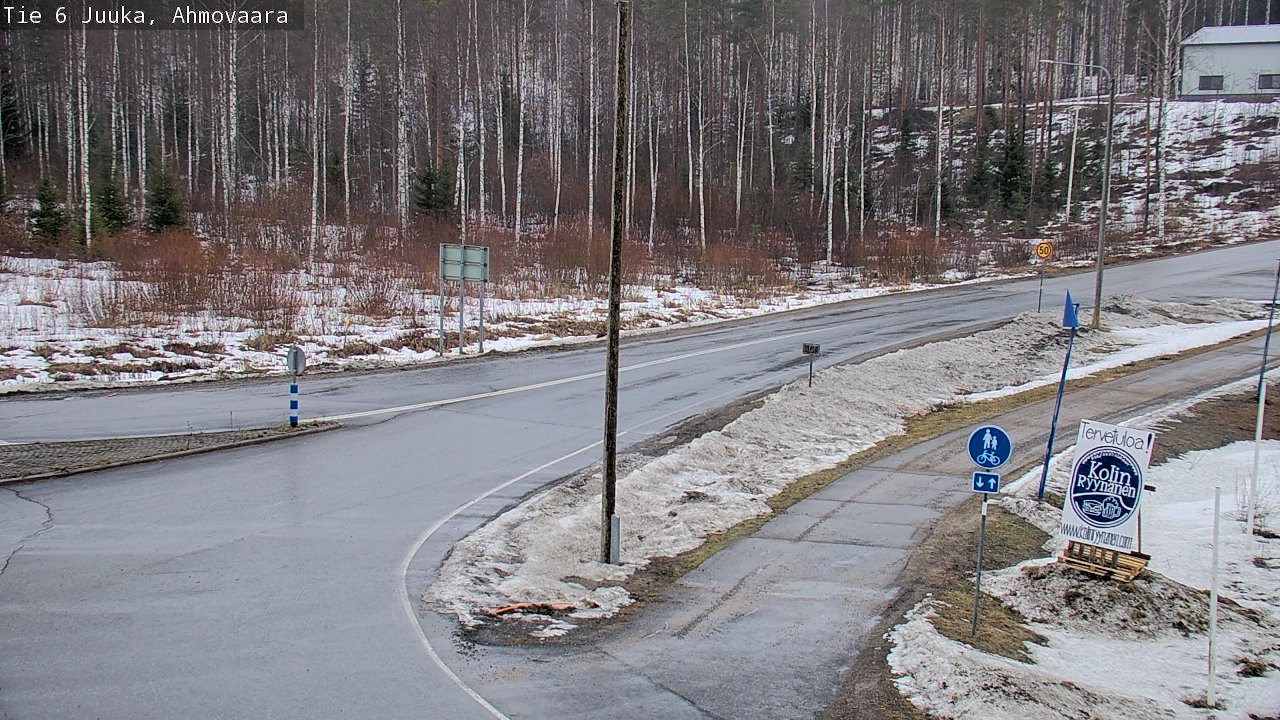 Weather Camera Image Väg 6 Juga, Ahmovaara, Juuka, Pohjois-Karjala