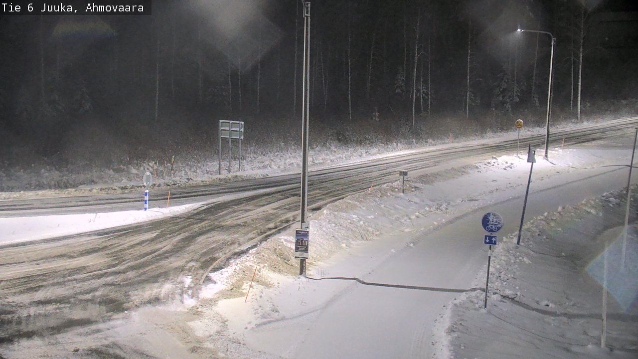 Weather Camera Image Väg 6 Juga, Ahmovaara, Juuka, Pohjois-Karjala