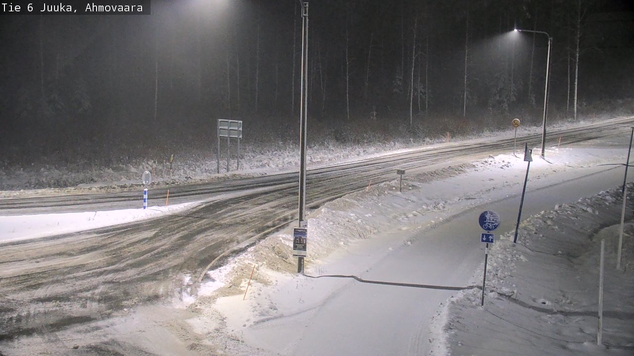 Weather Camera Image Väg 6 Juga, Ahmovaara, Juuka, Pohjois-Karjala