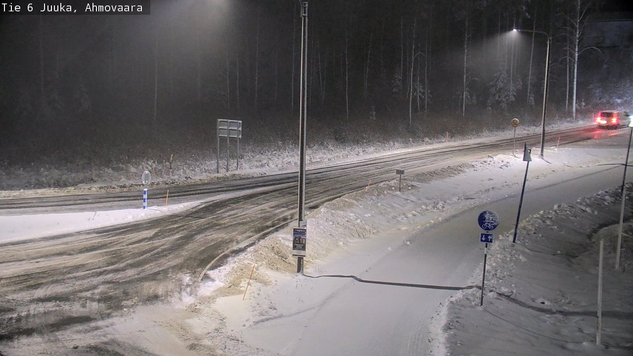 Weather Camera Image Väg 6 Juga, Ahmovaara, Juuka, Pohjois-Karjala