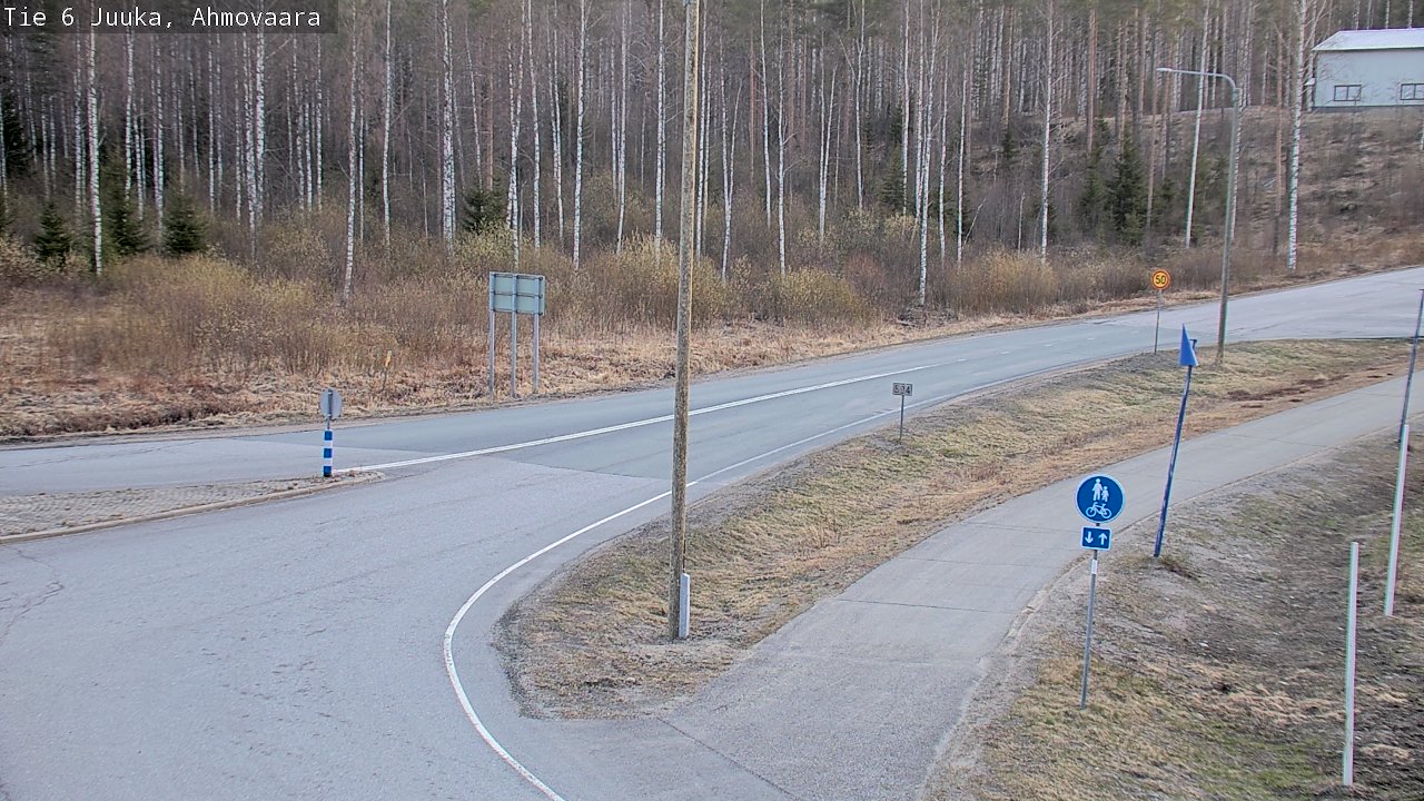 Weather Camera Image Väg 6 Juga, Ahmovaara, Juuka, Pohjois-Karjala
