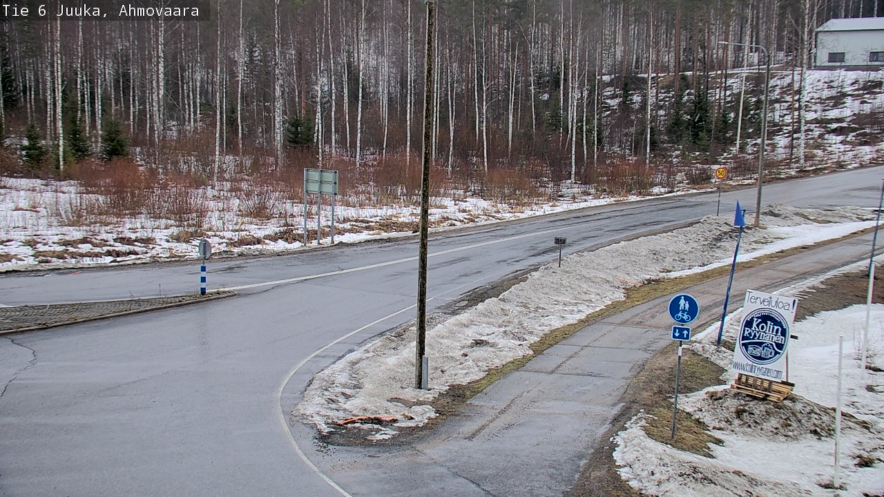 Weather Camera Image Väg 6 Juga, Ahmovaara, Juuka, Pohjois-Karjala