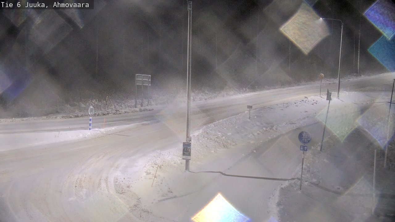 Weather Camera Image Väg 6 Juga, Ahmovaara, Juuka, Pohjois-Karjala