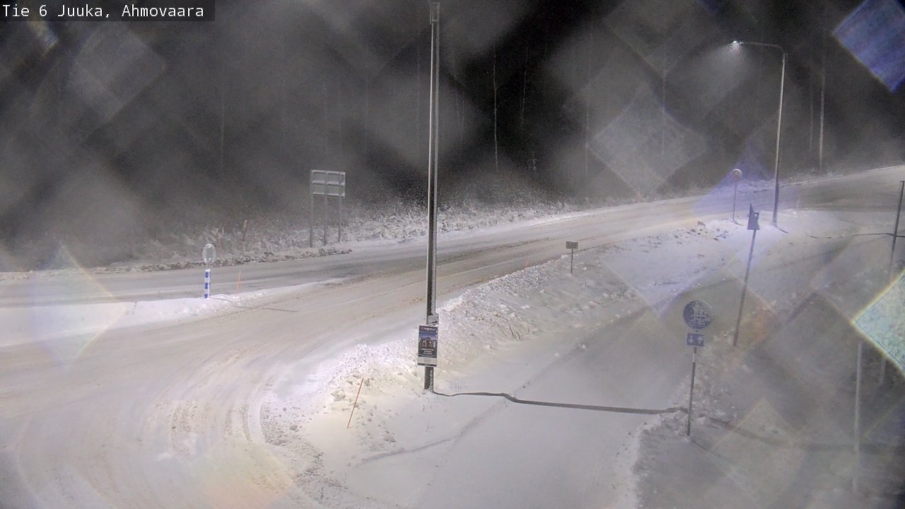 Weather Camera Image Väg 6 Juga, Ahmovaara, Juuka, Pohjois-Karjala