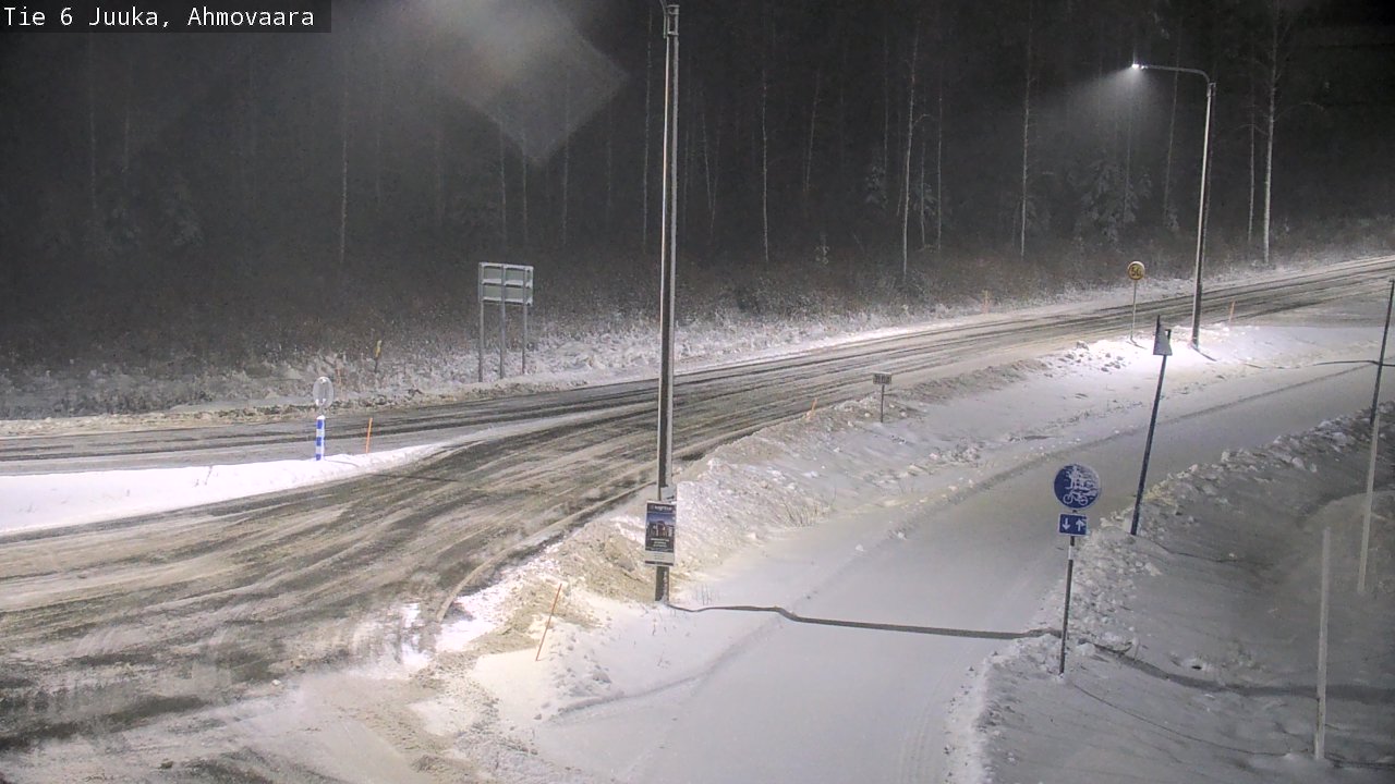 Weather Camera Image Väg 6 Juga, Ahmovaara, Juuka, Pohjois-Karjala