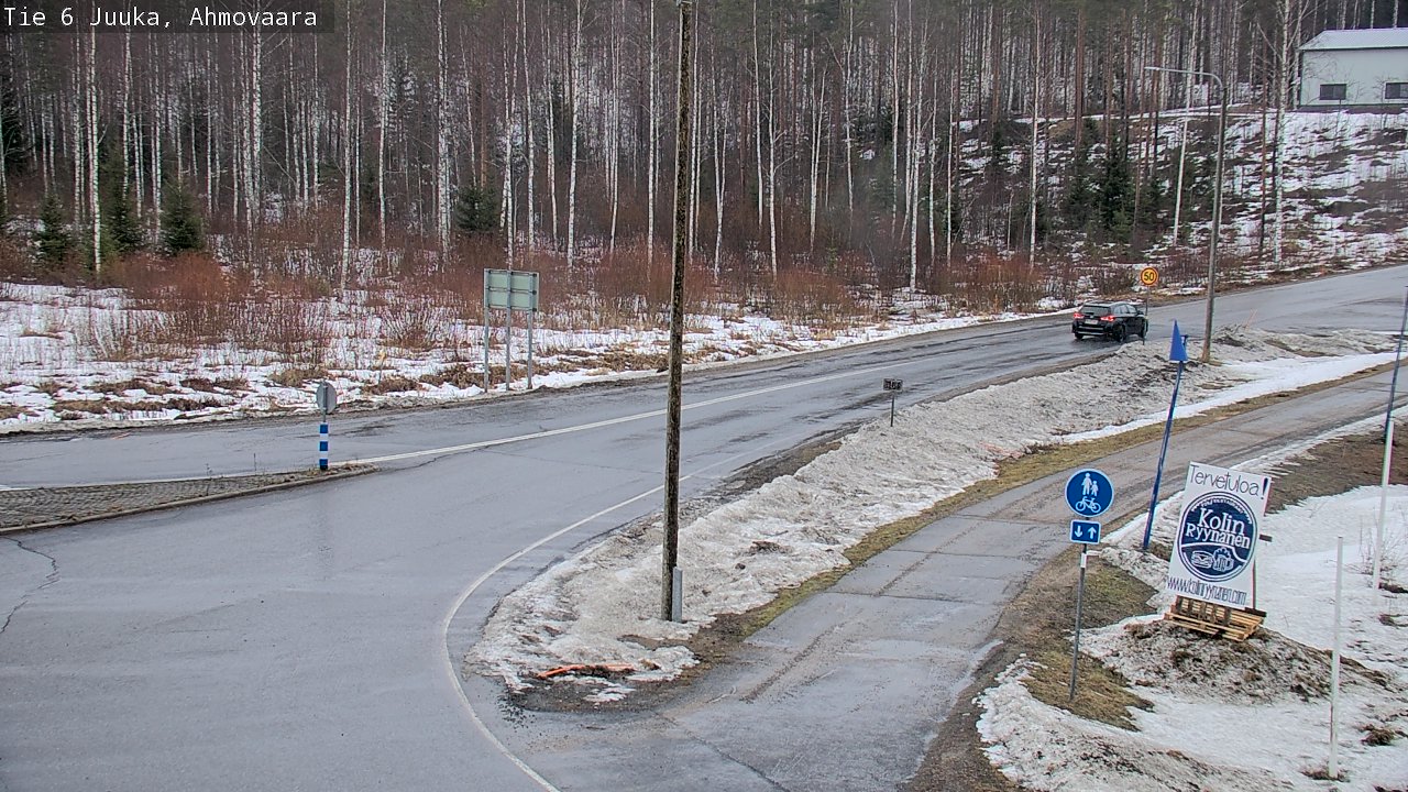 Weather Camera Image Väg 6 Juga, Ahmovaara, Juuka, Pohjois-Karjala
