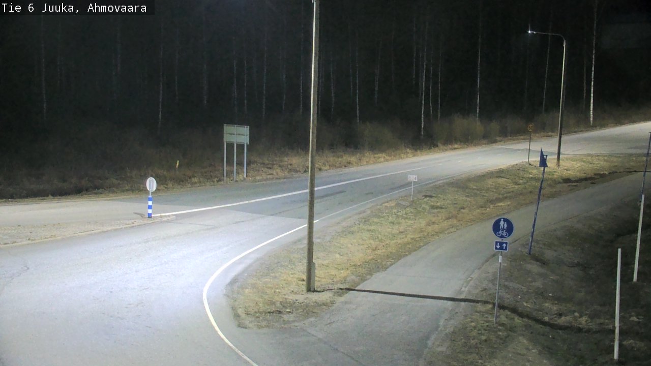 Weather Camera Image Väg 6 Juga, Ahmovaara, Juuka, Pohjois-Karjala