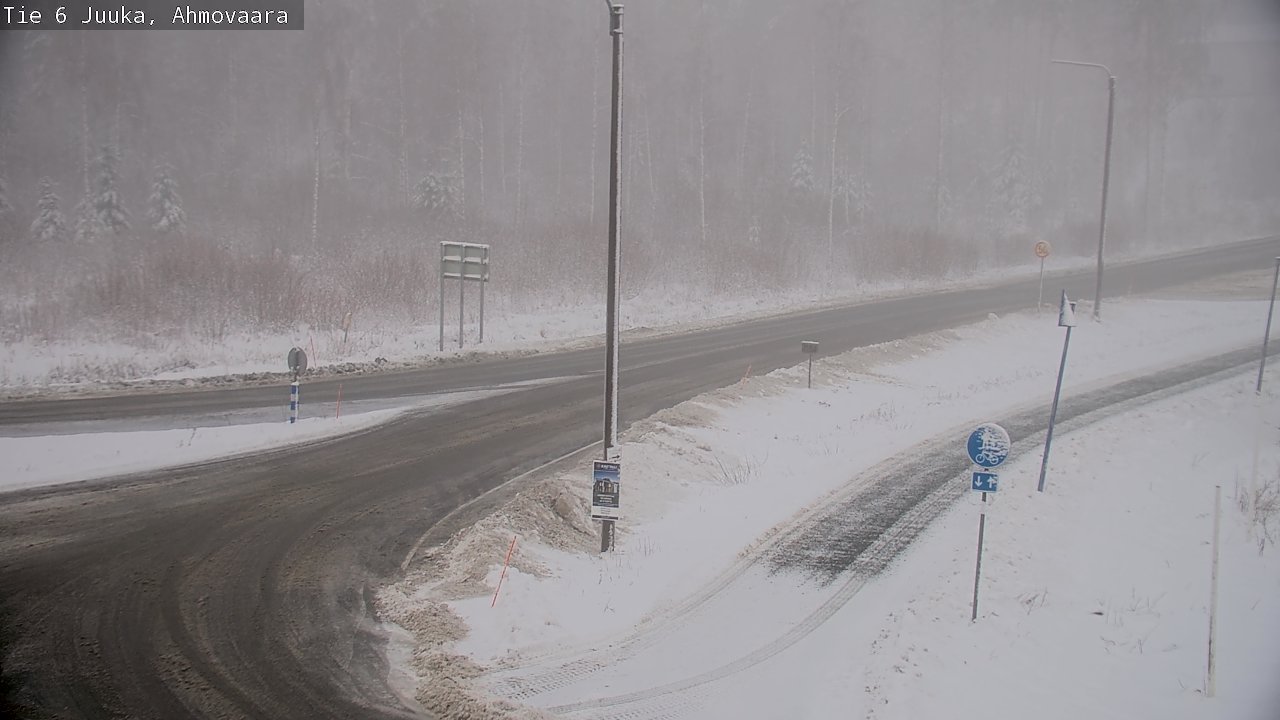 Weather Camera Image Väg 6 Juga, Ahmovaara, Juuka, Pohjois-Karjala