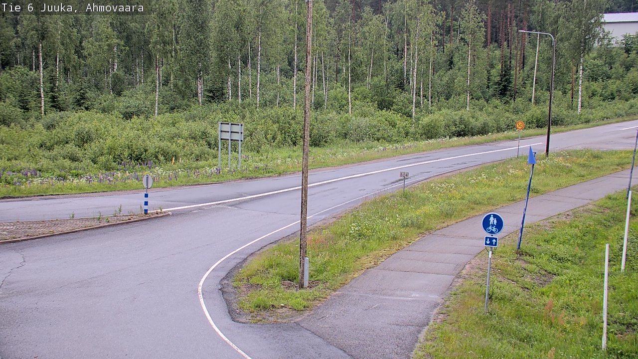 Weather Camera Image Väg 6 Juga, Ahmovaara, Juuka, Pohjois-Karjala