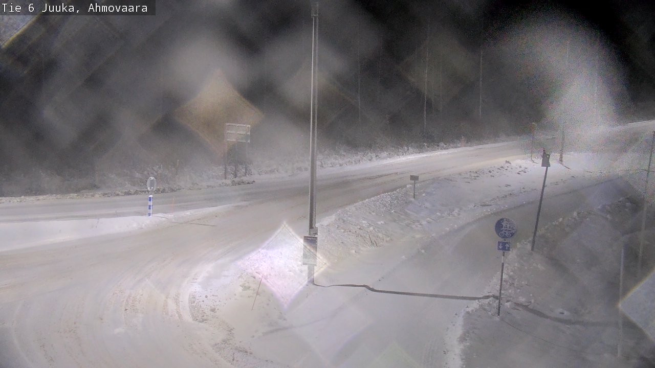 Weather Camera Image Väg 6 Juga, Ahmovaara, Juuka, Pohjois-Karjala