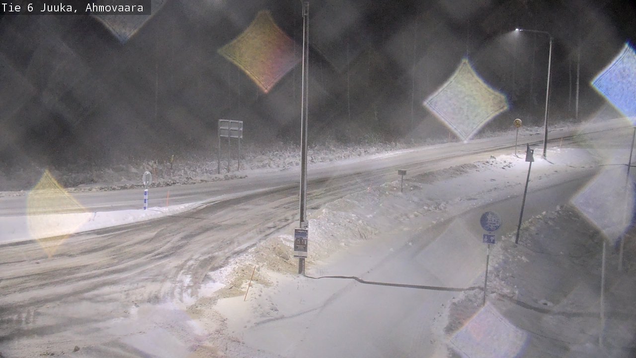 Weather Camera Image Väg 6 Juga, Ahmovaara, Juuka, Pohjois-Karjala