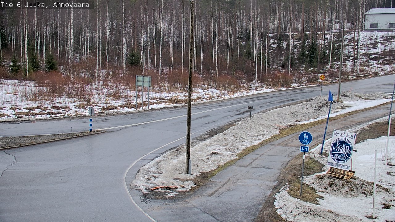 Weather Camera Image Väg 6 Juga, Ahmovaara, Juuka, Pohjois-Karjala