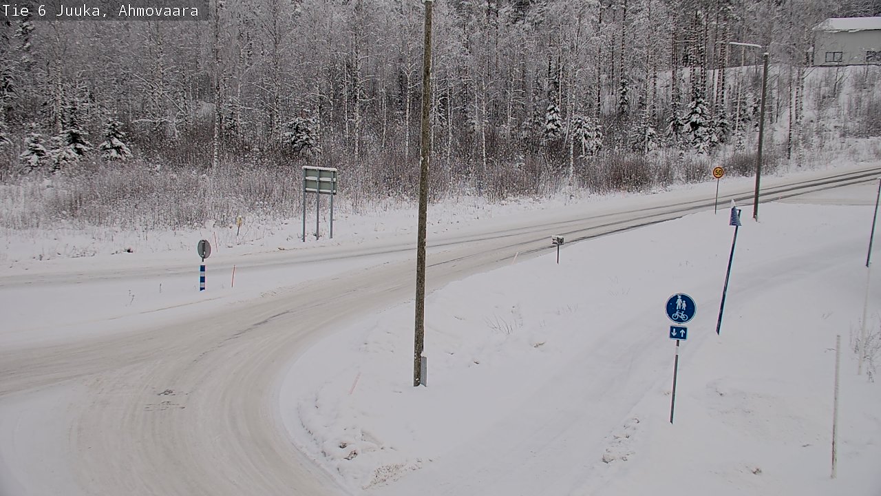 Weather Camera Image Road 6 Juuka, Ahmovaara, Juuka, Pohjois-Karjala