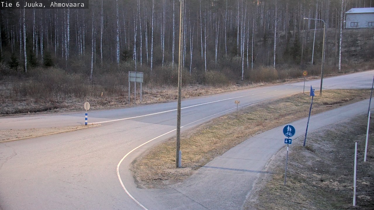 Weather Camera Image Väg 6 Juga, Ahmovaara, Juuka, Pohjois-Karjala