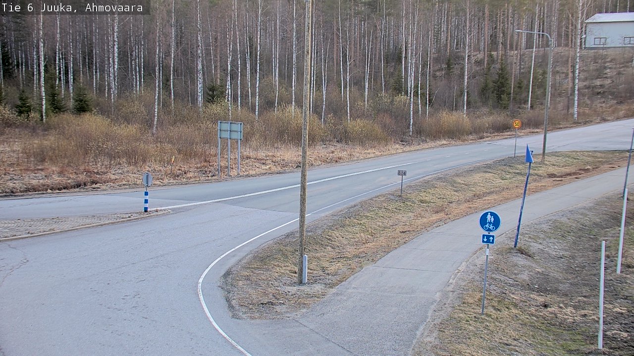 Weather Camera Image Väg 6 Juga, Ahmovaara, Juuka, Pohjois-Karjala