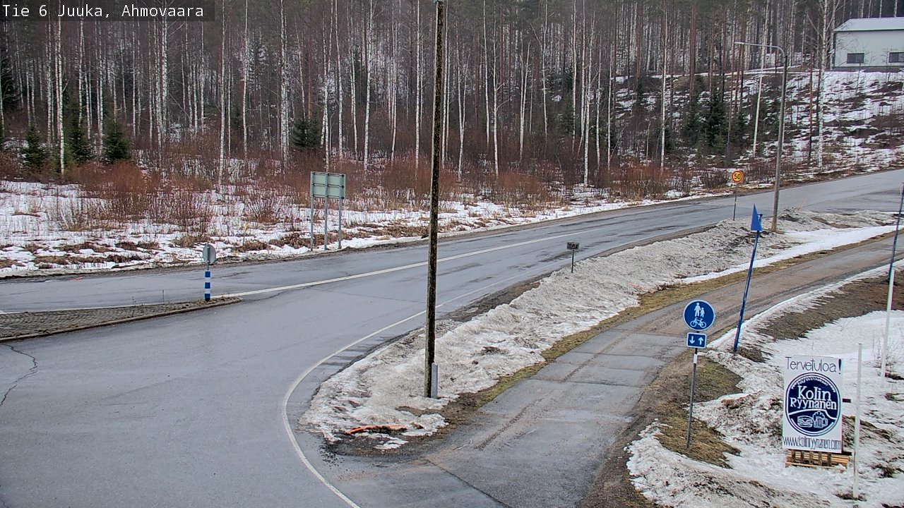 Weather Camera Image Väg 6 Juga, Ahmovaara, Juuka, Pohjois-Karjala