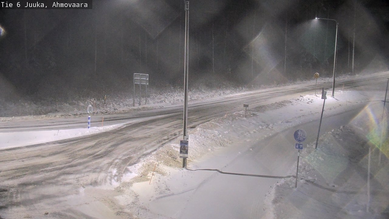 Weather Camera Image Väg 6 Juga, Ahmovaara, Juuka, Pohjois-Karjala