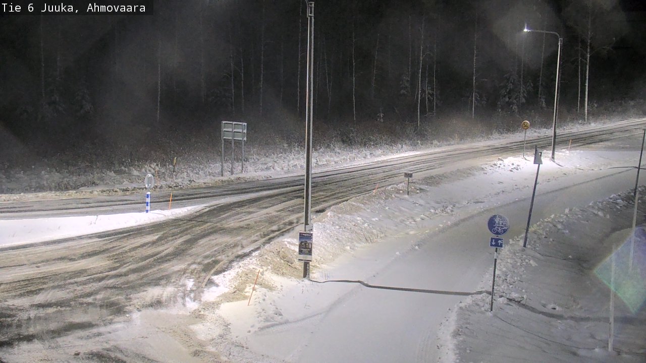 Weather Camera Image Väg 6 Juga, Ahmovaara, Juuka, Pohjois-Karjala