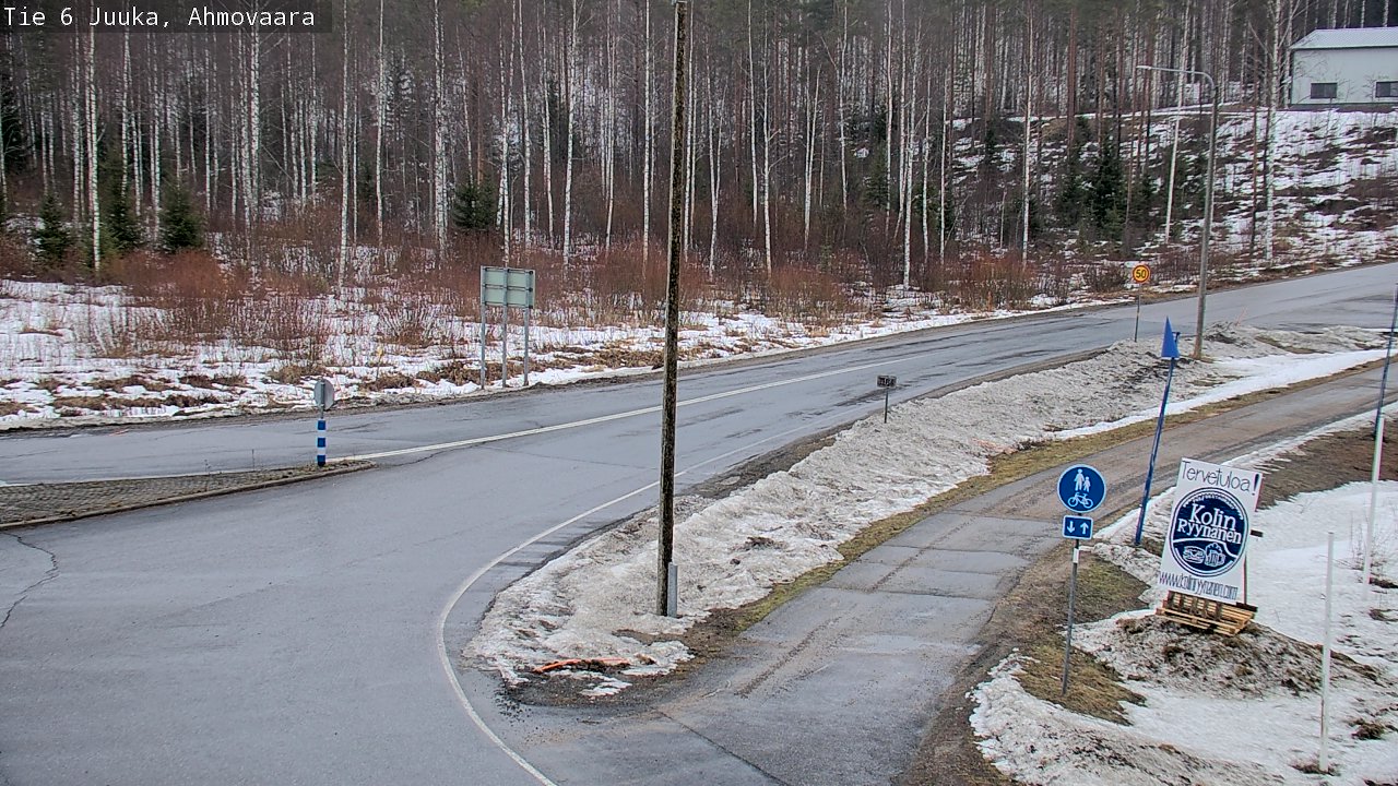 Weather Camera Image Väg 6 Juga, Ahmovaara, Juuka, Pohjois-Karjala