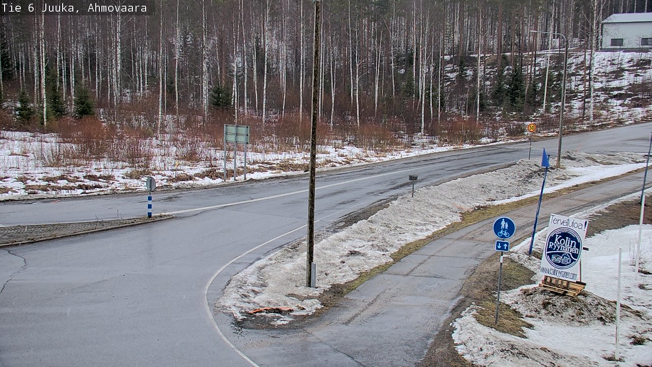 Weather Camera Image Väg 6 Juga, Ahmovaara, Juuka, Pohjois-Karjala