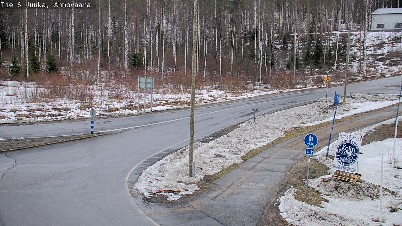 Weather Camera Image Road 6 Juuka, Ahmovaara, Juuka, Pohjois-Karjala