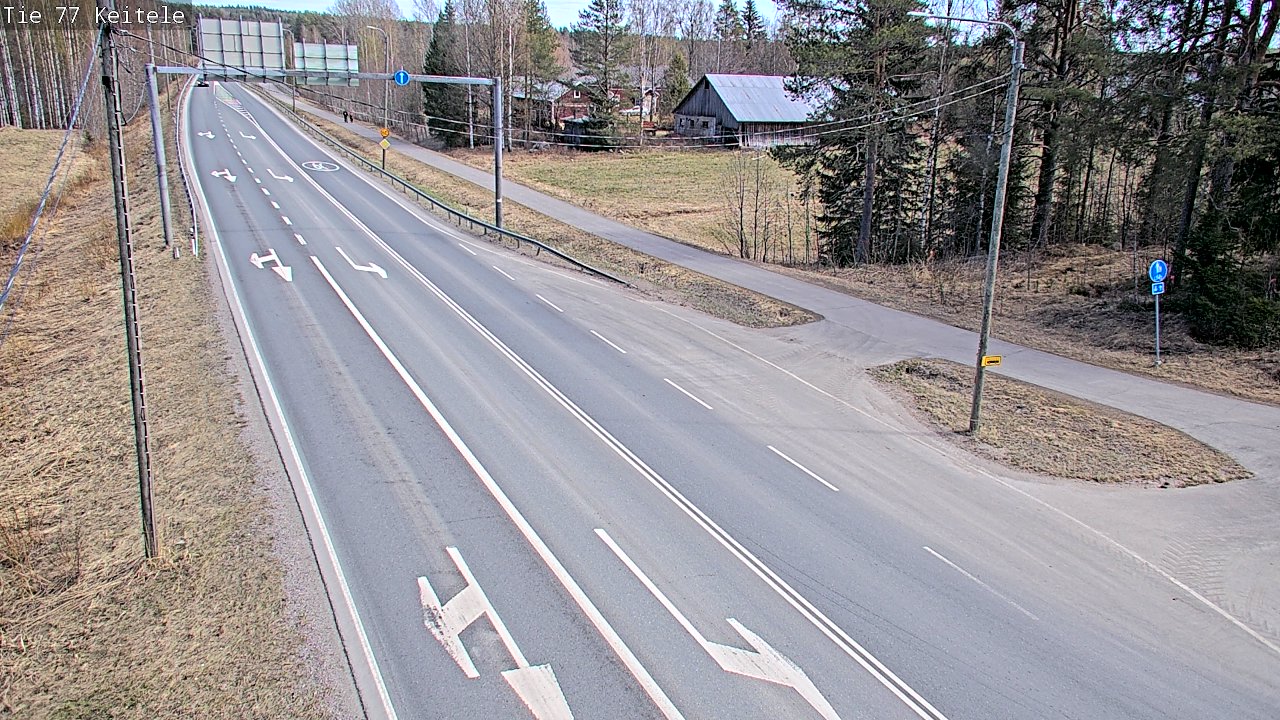 Weather Camera Image Road 77 Keitele, Keitele, Pohjois-Savo