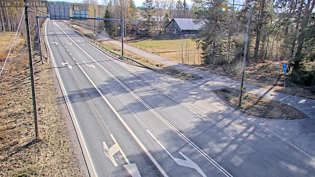 Weather Camera Image Road 77 Keitele, Keitele, Pohjois-Savo