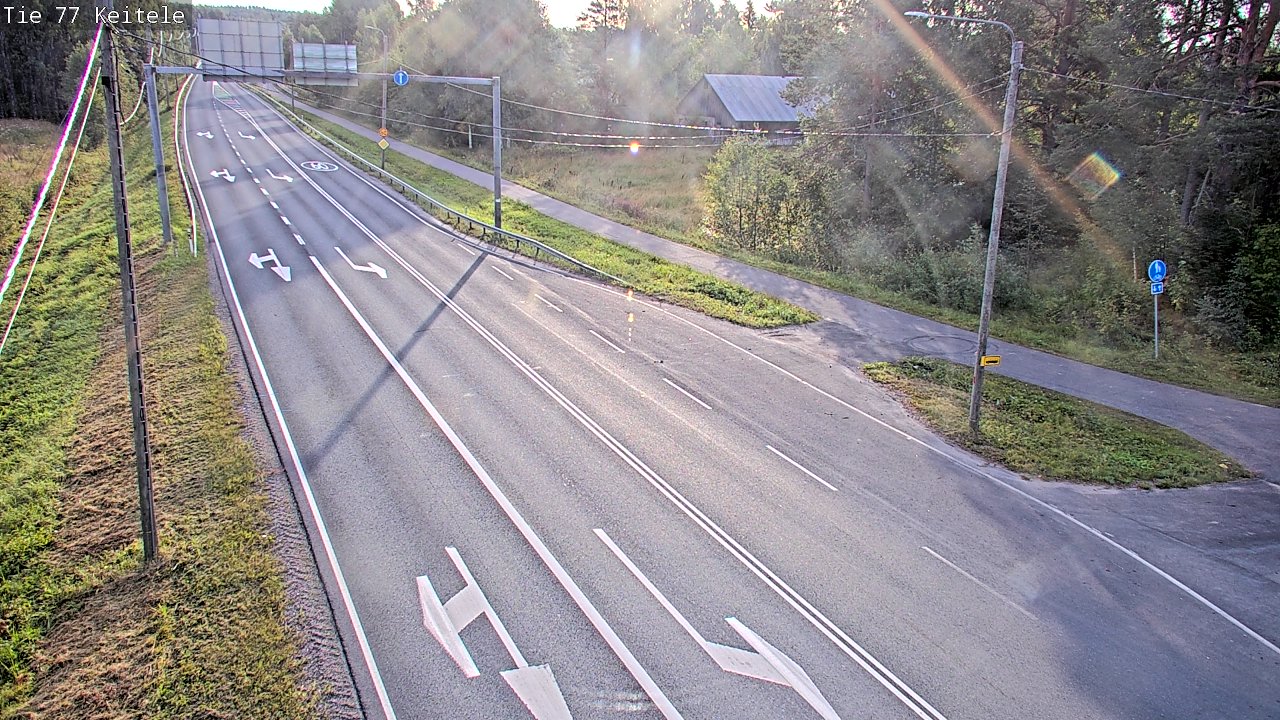 Weather Camera Image Road 77 Keitele, Keitele, Pohjois-Savo