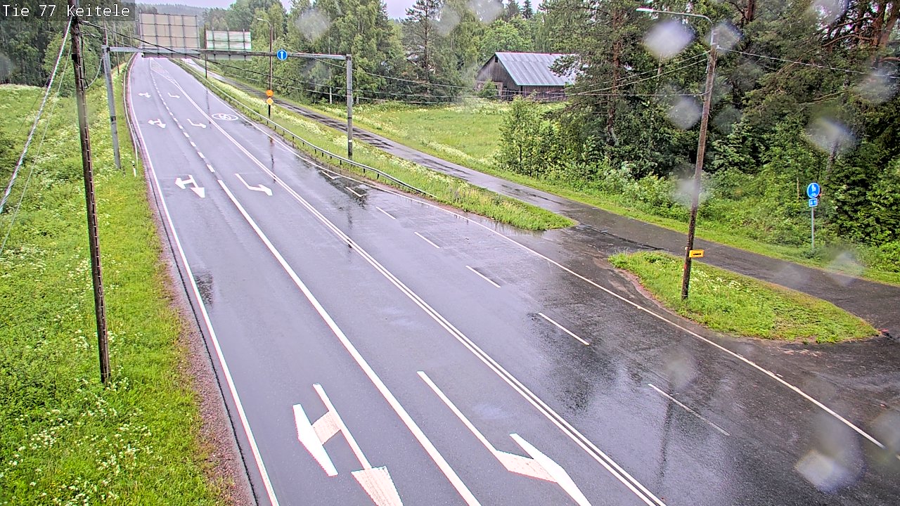 Weather Camera Image Road 77 Keitele, Keitele, Pohjois-Savo