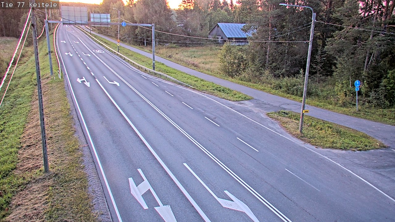 Weather Camera Image Road 77 Keitele, Keitele, Pohjois-Savo
