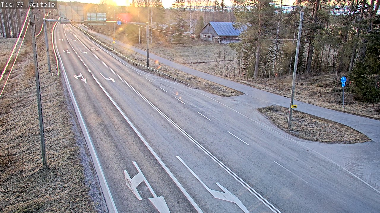 Weather Camera Image Väg 77 Keitele, Keitele, Pohjois-Savo