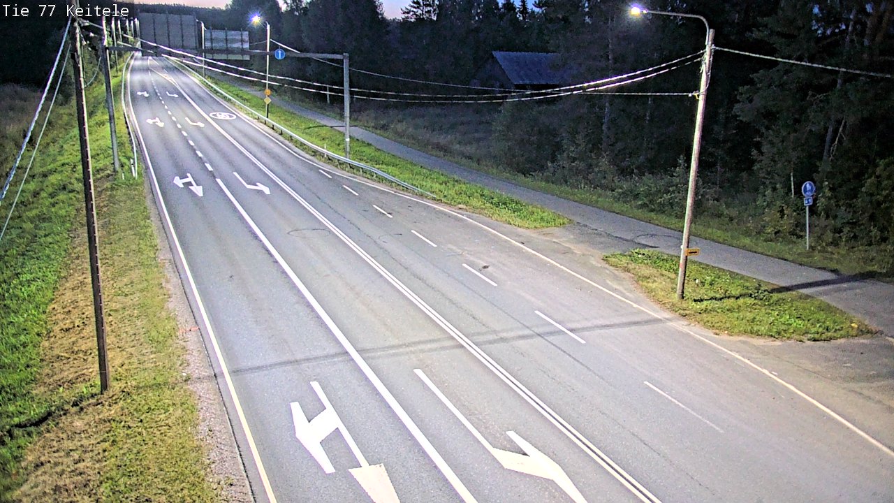 Weather Camera Image Road 77 Keitele, Keitele, Pohjois-Savo