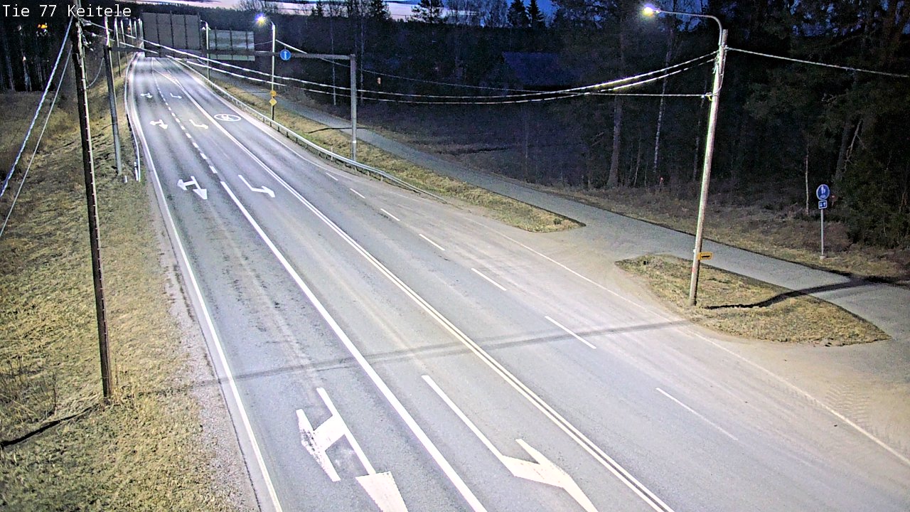 Weather Camera Image Road 77 Keitele, Keitele, Pohjois-Savo