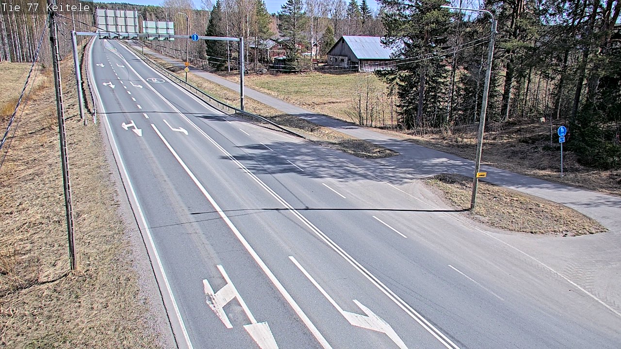 Weather Camera Image Road 77 Keitele, Keitele, Pohjois-Savo