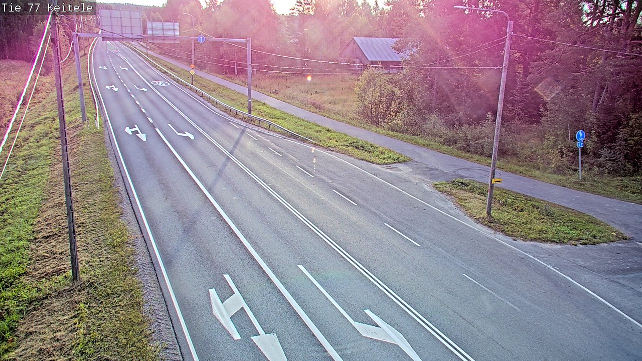 Weather Camera Image Road 77 Keitele, Keitele, Pohjois-Savo