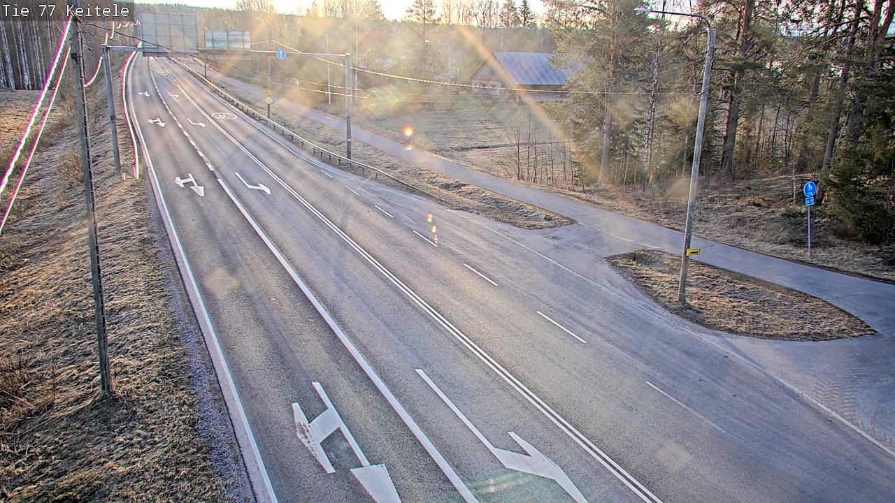 Weather Camera Image Väg 77 Keitele, Keitele, Pohjois-Savo