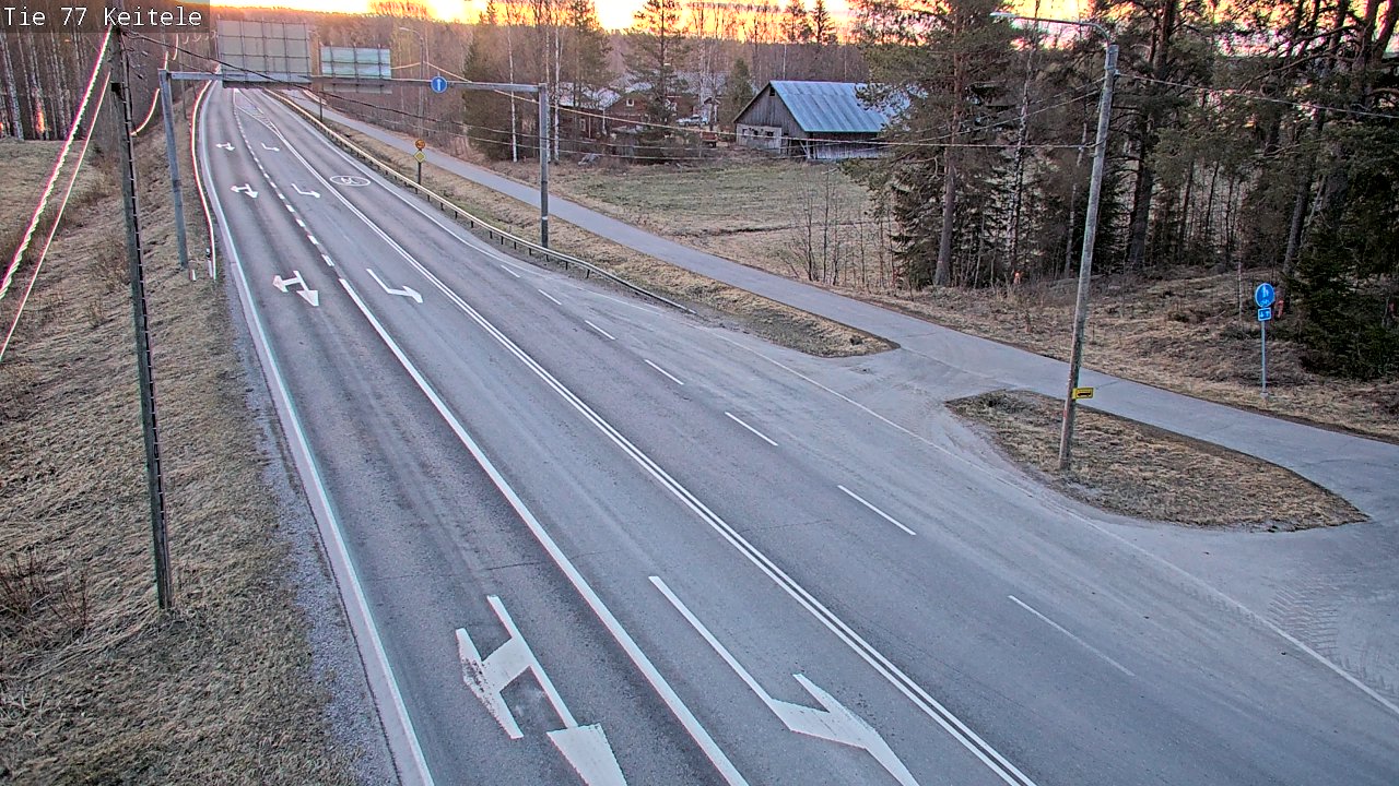 Weather Camera Image Road 77 Keitele, Keitele, Pohjois-Savo