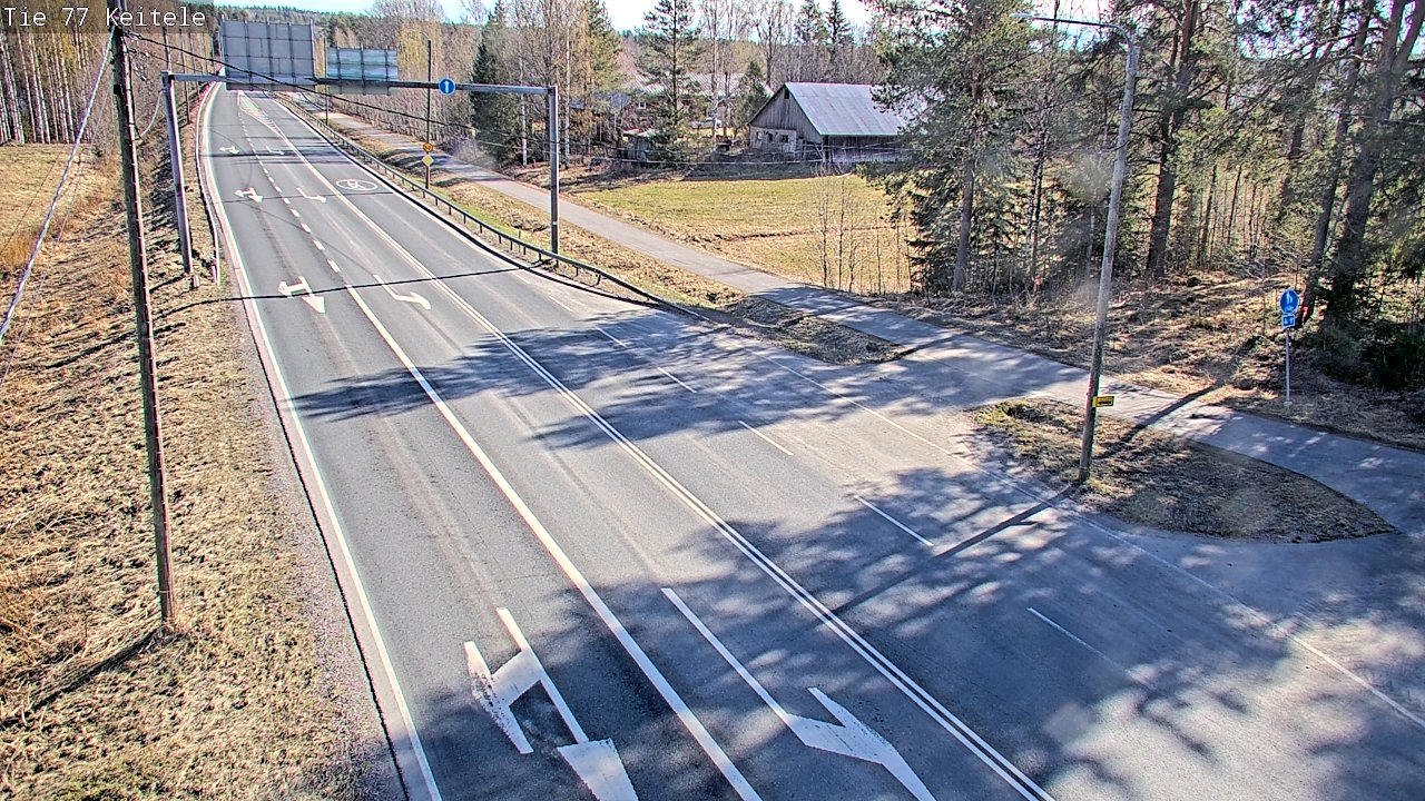 Weather Camera Image Road 77 Keitele, Keitele, Pohjois-Savo