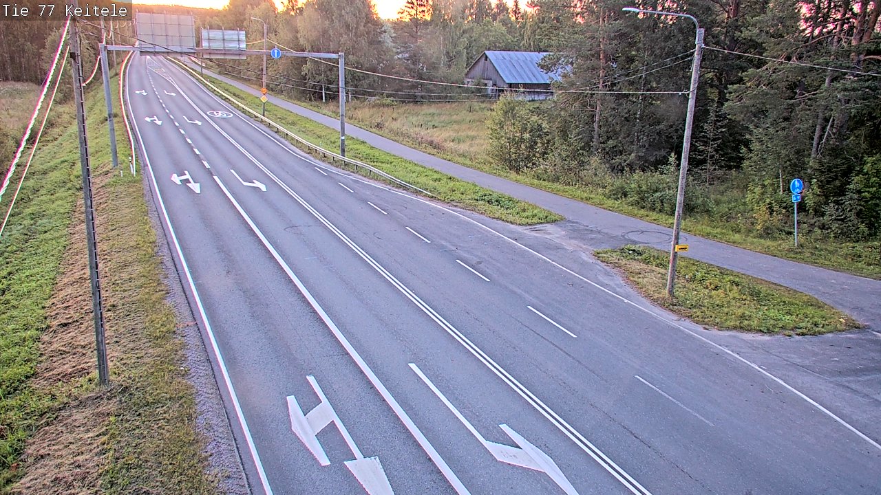 Weather Camera Image Road 77 Keitele, Keitele, Pohjois-Savo