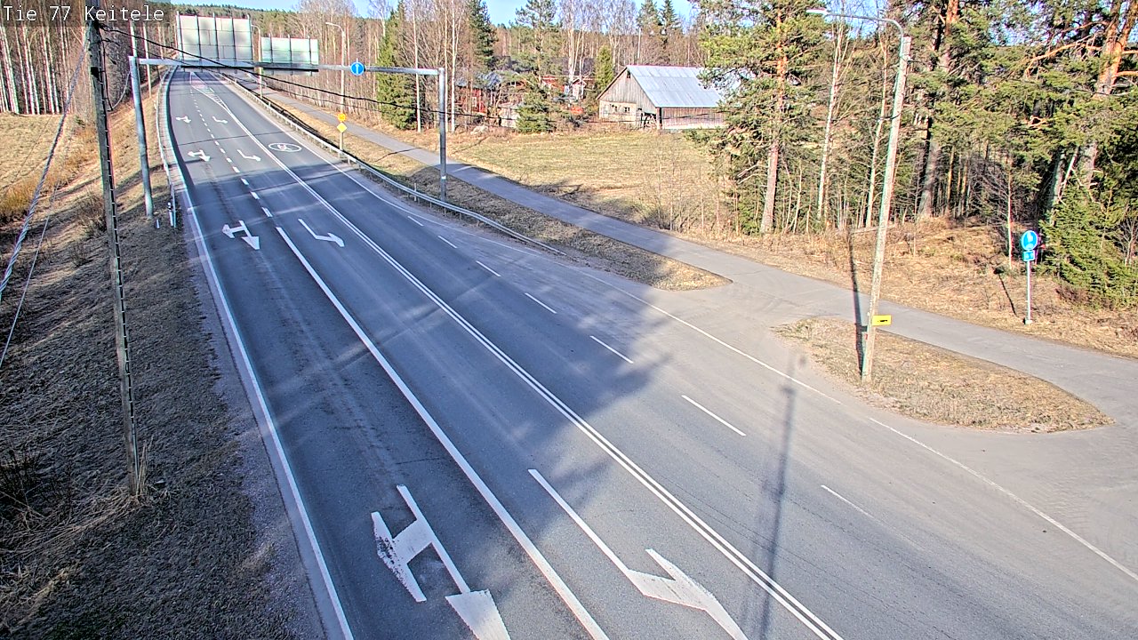 Weather Camera Image Väg 77 Keitele, Keitele, Pohjois-Savo
